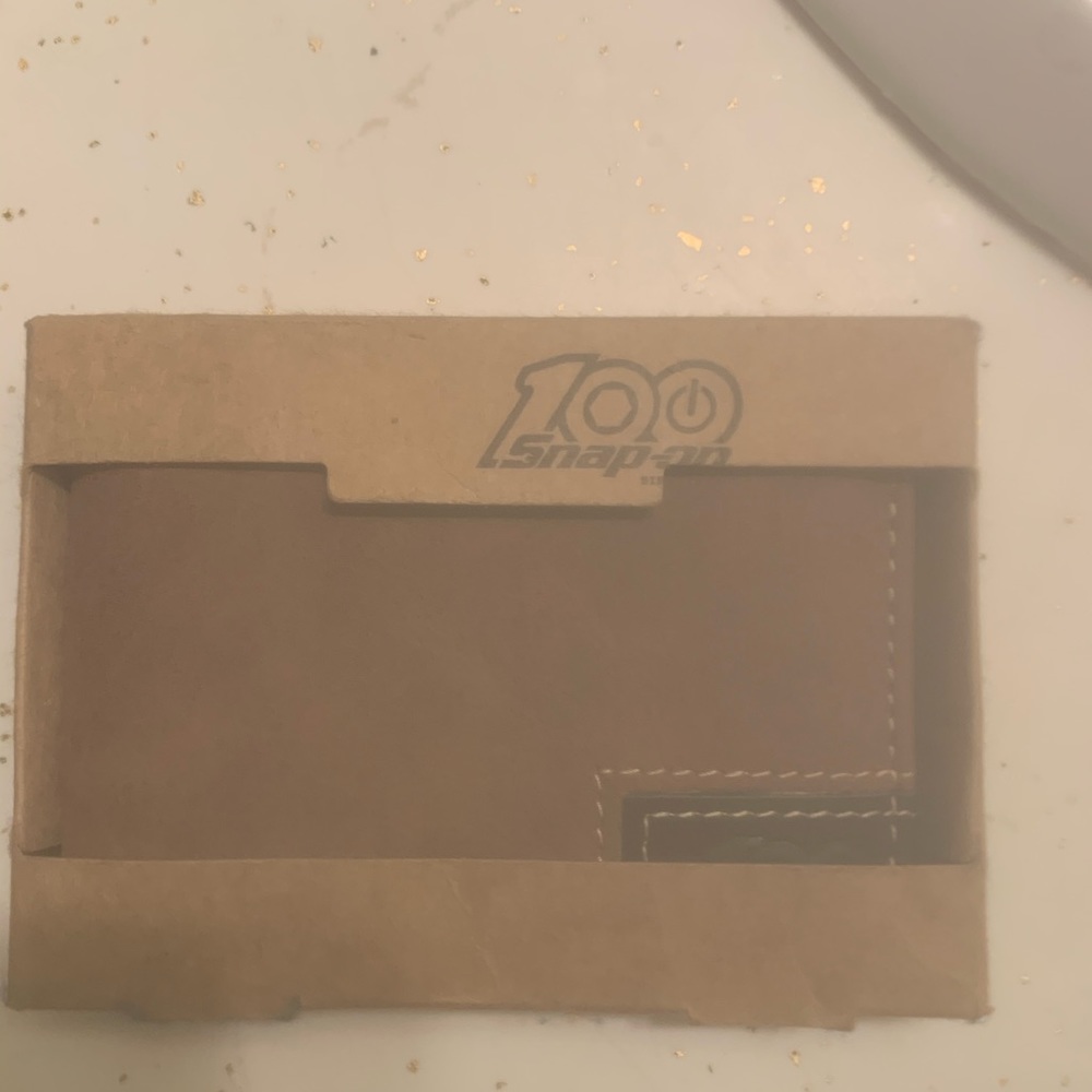 100 Snap on Brown Leather Wallet